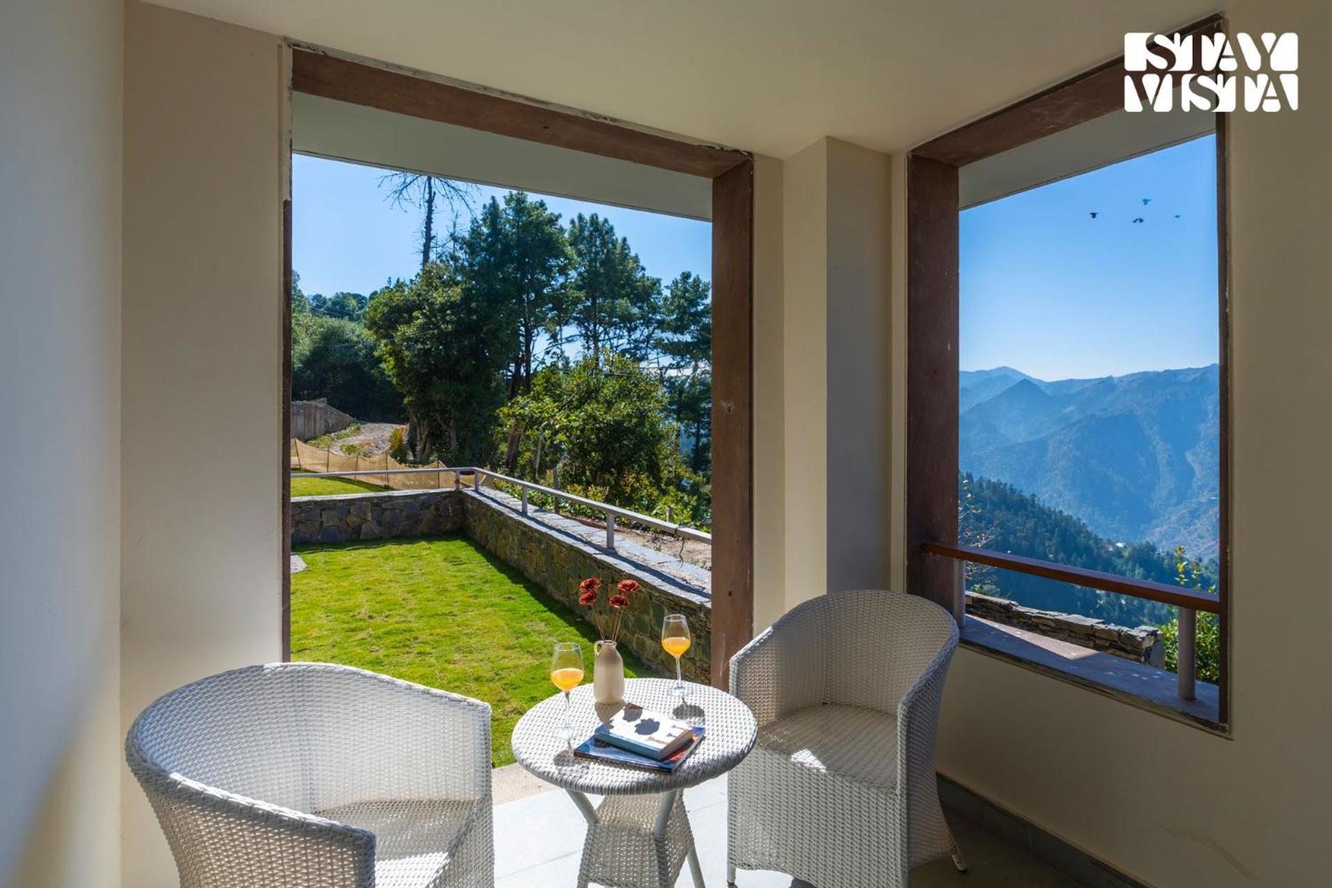 Stayvista At Orchards - Elysium Estate With Wifi, Bonfire 심라 외부 사진